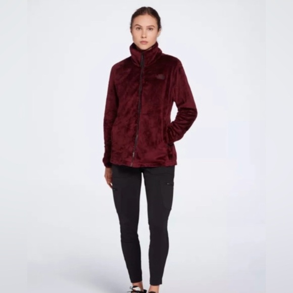 The North Face Women’s Size Medium Shadow Luxe Osito Fleece Jacket in Regal Red - Picture 9 of 11
